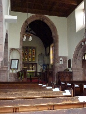 Inside St Oswald's Church.