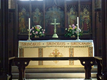 The altar in Alston Church