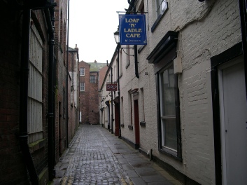 Narrow lane in Carlisle.