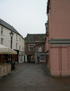Central Carlisle on a wet day.