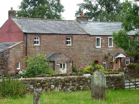 Cottages near the church in Croglin