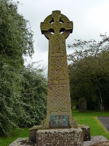 Cross in Kirkbride graveyard.