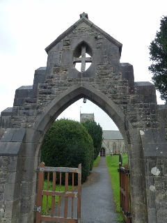 Gateway into Brigham Churchyard.