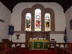 Altar in Castle Carrock Church.