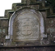 Detail on gateway to Lamplugh Hall.