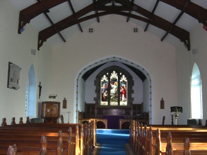 The altar in Lorton church.