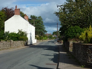 The road running through Kirkbampton.