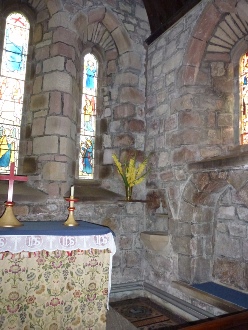 The altar in Kirkbampton Church