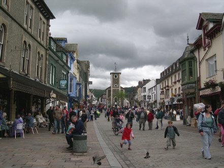 The centre of Keswick town. 