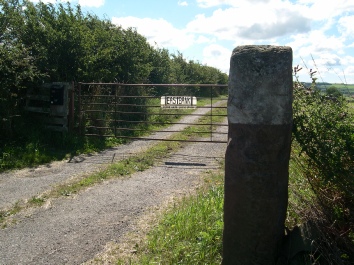 The gateway to East Bank Farm. 