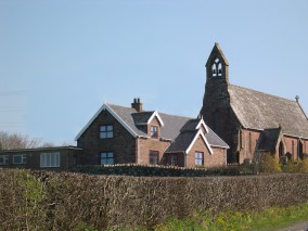 In the village of Drigg.