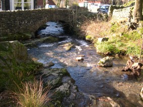 The bridge over Salt Beck. 