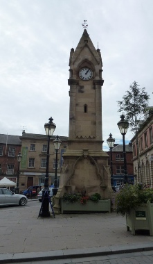 The clock tower in Penrith.