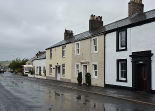A wet day in Ireby village.