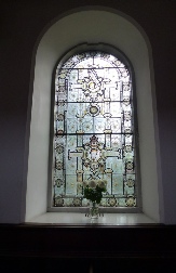 Stained glass window in Penrith church.